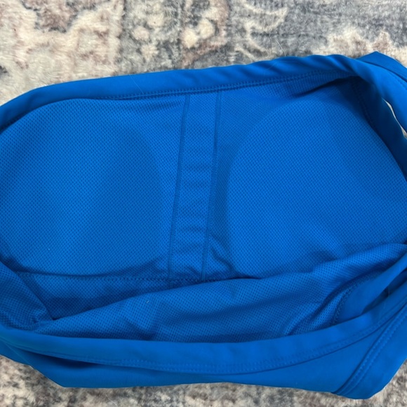 All In Motion Blue Asymmetrical sports bra size small. NWT! - Picture 5 of 7